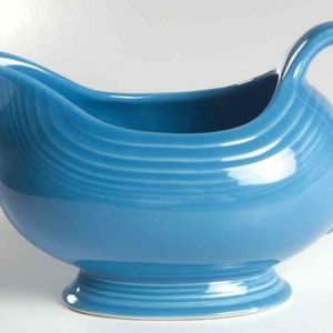 FIESTA RETIRED PEACOCK SAUCE BOAT